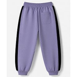 Pine Kids Cotton Looper Knit Full Sleeves Sweatshirt and Jogger with Courage 33 Print - Lavender
