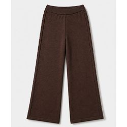 Pine Kids Knit Full Sleeves Sweater Set - Brown
