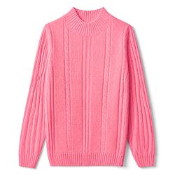 Pine Kids Knit Full Sleeves Sweater Set - Pink