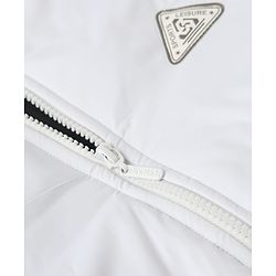 Pine Kids Woven Hoodie Jacket with Full Sleeves, Detachable Hood and Triangle Embroidery in White