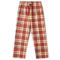 Pine Kids Cotton Knit Full Sleeves T-Shirt & Checks Pyjama Night Suit - Beige