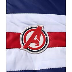 Pine Kids Marvel Woven Padded Winter Jacket with Full Sleeves and Avengers Superheroes Graphic - Blue