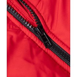 Pine Kids Marvel Woven Hooded Padded Winter Jacket with Full Sleeves and Text Print - Red