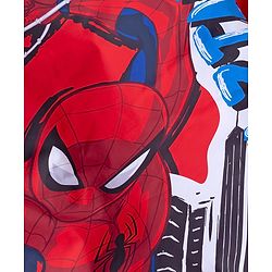 Pine Kids Marvel Woven Hooded Padded Winter Jacket with Full Sleeves and Text Print - Red