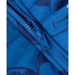 Pine Kids Disney Woven Winter Jacket with Full Sleeves and Mickey Mouse Print in Blue for 5-6 Years