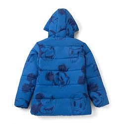 Pine Kids Disney Woven Winter Jacket with Full Sleeves and Mickey Mouse Print in Blue for 5-6 Years