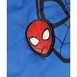 Pine Kids Marvel Woven Winter Jacket with Full Sleeves and Spiderman Print in Blue for 4-5 Years