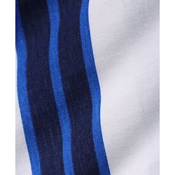 Pine Kids Cotton knit Half Sleeves Striped T-Shirt & Pyjama Night Suit - Blue