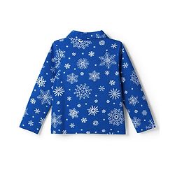 Pine Kids Cotton Knit Full Sleeves Shirt & Pajama Co-Ords Night Suit With Snowflakes  Print - Blue