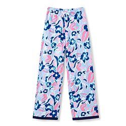 Pine Kids Cotton Knit Half Sleeves Top & Pyjama Night Suit with Floral Print -Navy Blue