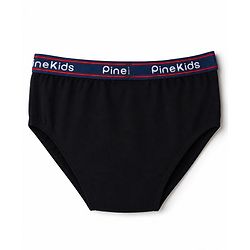 Pine Kids Cambric Knit Solid Brief Pack of 3 - Light Blue, Green & Black
