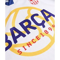 Pine Active Knit Half Sleeves Football Tee With Text Print - White