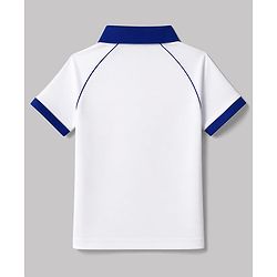 Pine Active Knit Half Sleeves Football Tee With Text Print - White