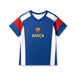 Pine Active Knit Half Sleeves Football T-Shirt With Text Print - Blue