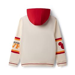 Pine Kids Disney 100% Cotton Knit Full Sleeves Hooded Sweatshirt With Mickey Mouse & Friends Graphic - Red