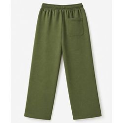 Pine Kids Knit Full Length Solid Lounge Pant - Olive Green