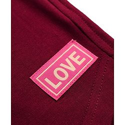 Pine Kids 100% Cotton Looper Knit Solid Shorts - Burgundy