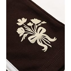 Pine Kids 100% Cotton Looper Knit Solid Shorts With Tape Detailing - Brown