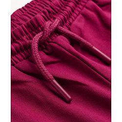 Pine Kids 100% Cotton Looper Knit Solid Shorts With Text Print - Brown
