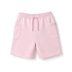 Pine Kids 100% Cotton Looper Knit Solid Shorts With Side Pockets - Light Pink