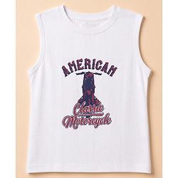 Pine Kids Cotton Woven Half Sleeves Checks Shirt and T Shirt with American Classic Motorcycle Print in Maroon