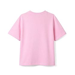 Pine Kids 100% Cotton Knit Half sleeves T-shirt with Strawberries Print - Pink