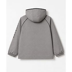 Pine Active Woven Full Sleeves Ultra Comfort Atheliesure Hooded Jacket - Grey