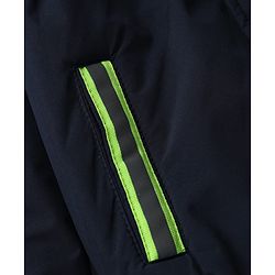 Pine Active Woven Full sleeves Ultra comfort Atheliesure Hooded Jacket - Navy Blue