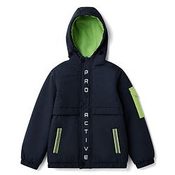 Pine Active Woven Full sleeves Ultra comfort Atheliesure Hooded Jacket - Navy Blue