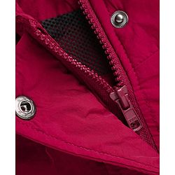 Pine Active Woven Full Sleeves Ultra Comfort Atheliesure Hooded Jacket - Maroon