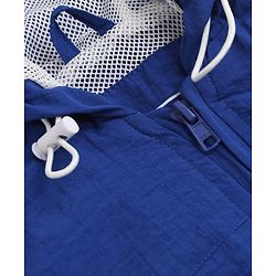 Pine Active Woven Full sleeves Ultra comfort Atheliesure Hooded Jacket - Royal Blue