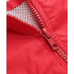 Pine Active Woven Full Sleeves Ultra Comfort Atheliesure Jacket With Text Print - Red