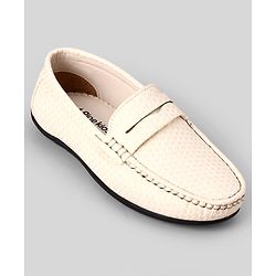 Pine Kids Formal & Party Wear Slip On Loafer - Off White