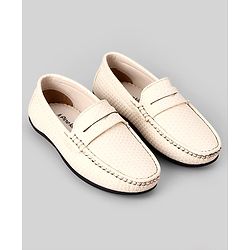 Pine Kids Formal & Party Wear Slip On Loafer - Off White