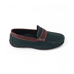 Pine Kids Slip On Formal & Party Wear Loafers - Green