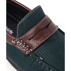 Pine Kids Slip On Formal & Party Wear Loafers - Green