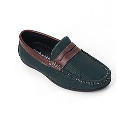 Pine Kids Slip On Formal & Party Wear Loafers - Green