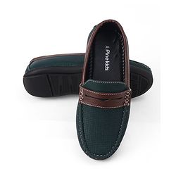 Pine Kids Slip On Formal & Party Wear Loafers - Green