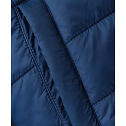 Pine Kids Woven Full Sleeves Padded Hooded Winter Reversible Jacket - Navy Blue