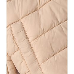 Pine Kids Woven Full Sleeves Padded Hooded Winter Reversible Jacket - Rust Orange