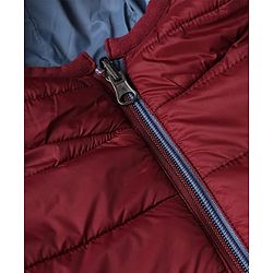 Pine Kids Woven Full Sleeves Padded Hooded Winter Reversible Jacket - Wine