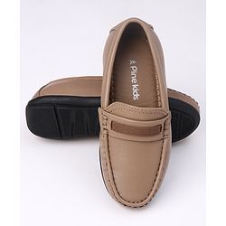 Pine Kids Formal & Party Wear Slip on Shoes - Beige