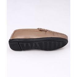 Pine Kids Formal & Party Wear Slip on Shoes - Beige