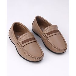 Pine Kids Formal & Party Wear Slip on Shoes - Beige
