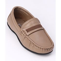 Pine Kids Formal & Party Wear Slip on Shoes - Beige