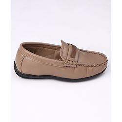 Pine Kids Formal & Party Wear Slip on Shoes - Beige