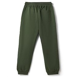 Pine Kids Disney Terry Knit Full Length Track Pants With Mickey Mouse Graphic - Olive Green