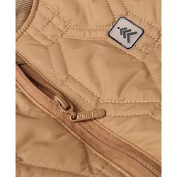 Pine Kids Woven Jacket with Full Sleeves, Geometric Embroidered Pattern in Beige for 4-5 Years