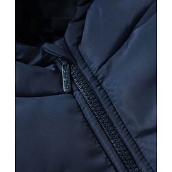 Pine Kids Woven Padded Quilted Winter Jacket with Full Sleeves in Navy Blue