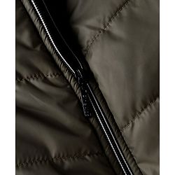 Pine Kids Woven Hooded Padded/Quilted/ Winter Jacket with Full Sleeves - Olive Green